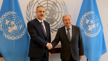 Dışişleri Bakanı Hakan Fidan BM Genel Sekreteri Guterres ile görüştü