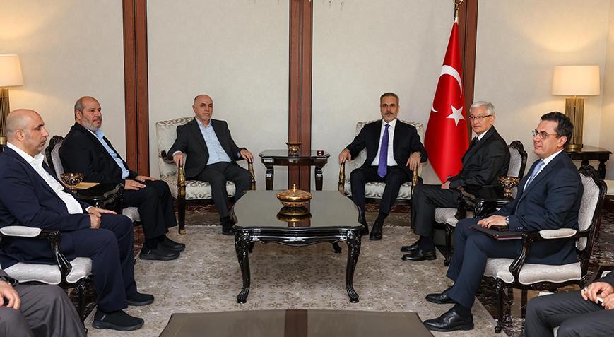 Dışişleri Bakanı Hakan Fidan Hamas heyeti ile görüştü! ‘Soykırımın unutulmasına müsaade verilmeyecek’