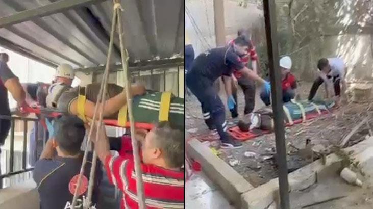 Epilepsi nöbeti geçiren bahtsız adam 4. kattan toprak tabana çakıldı