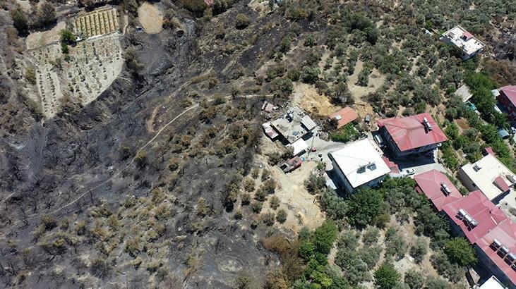 Hatay’da orman yangınında ziyan gören mahallelerde hasar tespit çalışması başlatıldı