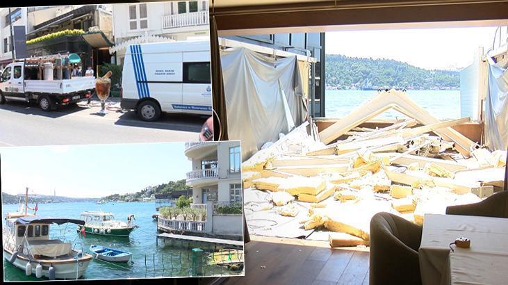 İstanbul Boğazı’ndaki kaçak yapıların yıkımı! Birinci durak tarihi pastane oldu