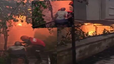 İzmir, Antalya, Manisa… Yangın bölgesinden yürek yakan görüntüler! Tekerlekli sandalyedeki yaşlı adam son anda kurtarıldı