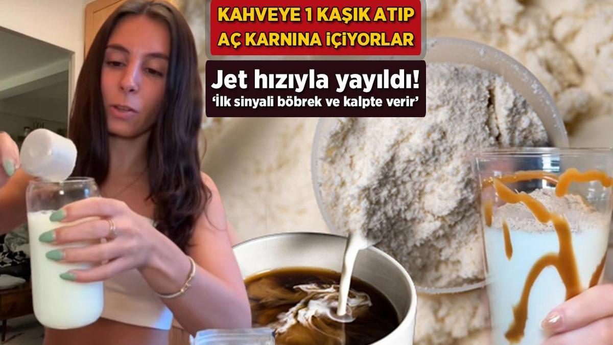Kahveye protein tozu atıp içiyorlar! Jet süratiyle yayıldı: ‘İlk sinyali böbrek ve kalpte verir’