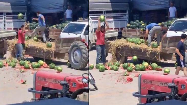 Karpuzları yere atıp parçalayan çiftçilere rekor ceza
