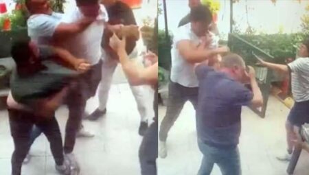 Kız arkadaşına yanlışlı park uyarısı yapan esnafı yumruklayarak hastanelik etti