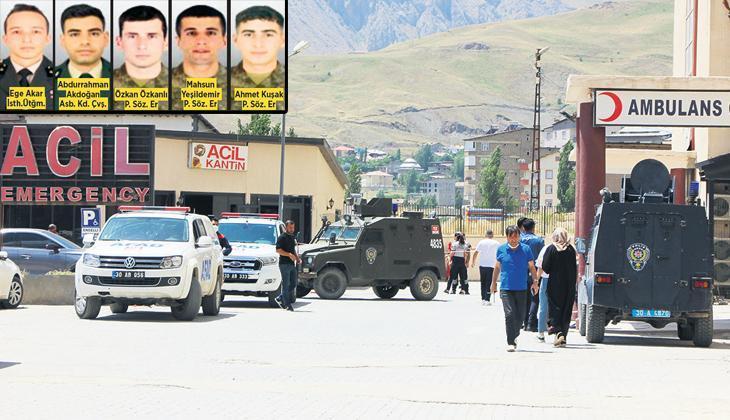 Mağaradaki gazdan 5 asker şehit