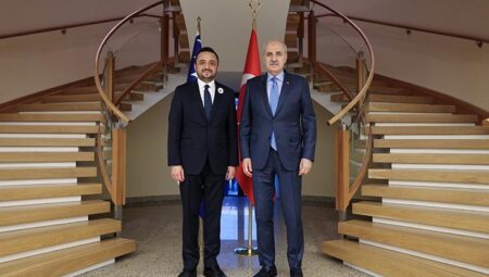 Meclis Başkanı Kurtulmuş, Türkiye’nin Saraybosna Büyükelçiliğini ziyaret etti