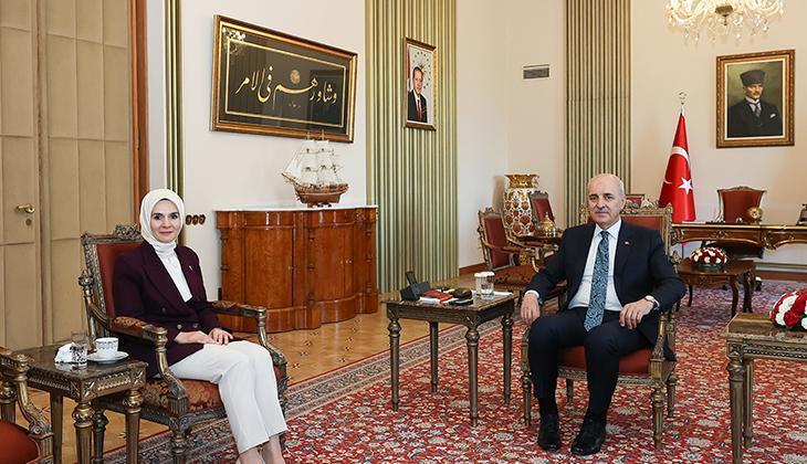 Meclis Lideri Kurtulmuş, Bakan Göktaş’ı kabul etti
