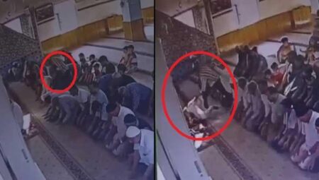Mescitteki cinayette yeni görüntü! 63 yaşındaki adamı tekraren bıçakladı