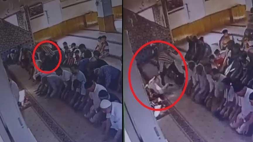 Mescitteki cinayette yeni görüntü! 63 yaşındaki adamı tekraren bıçakladı
