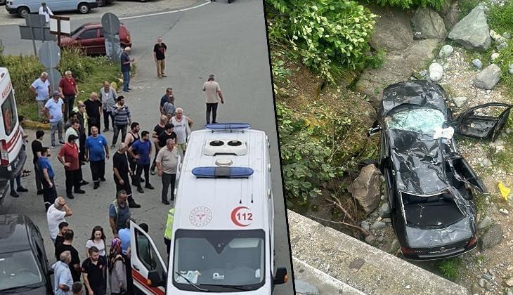 Rize’de feci kaza! İki araba çarpıştı: 1 meyyit, 8 yaralı