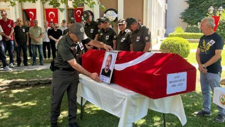 Şehit dozer operatörü İbrahim Demir’e merasim