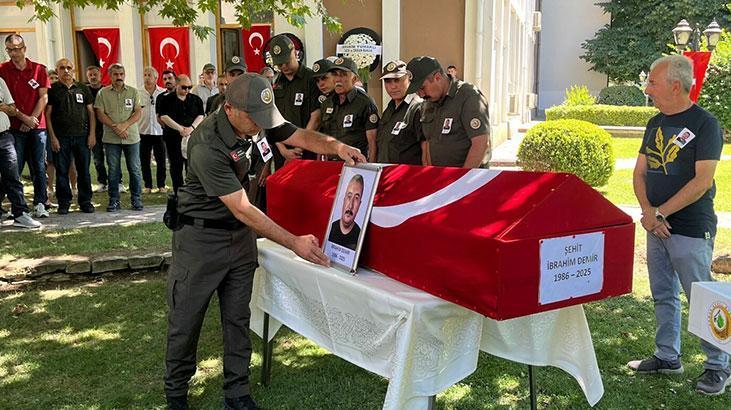 Şehit dozer operatörü İbrahim Demir’e merasim