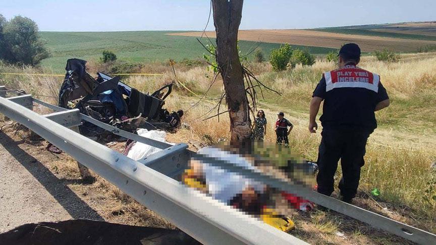 Son dakika… Edirne’de katliam üzere kaza! 2’si çocuk 5 kişi öldü