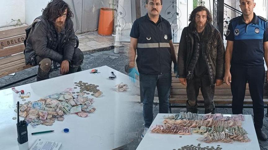 Takımlar şoke oldu! Dilencinin üzerinden binlerce lira çıktı