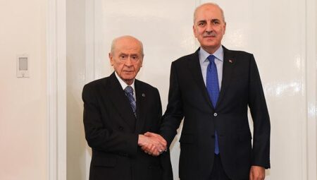 TBMM Başkanı Kurtulmuş, Bahçeli’yi ziyaret etti