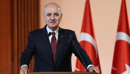 TBMM Başkanı Kurtulmuş, Meclis’te siyasi partilerin temsilcilerini kabul etti