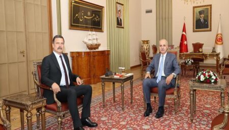 TBMM Başkanı Kurtulmuş, TİP Genel Lideri Baş’ı kabul etti