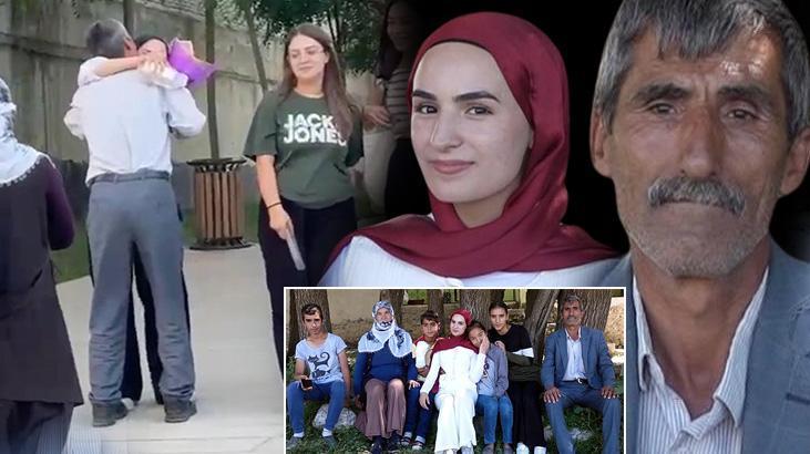 YKS sonrası kızını çiçeklerle karşılayan baba: Ben okumadım lakin çocuklarımın hepsi okusun
